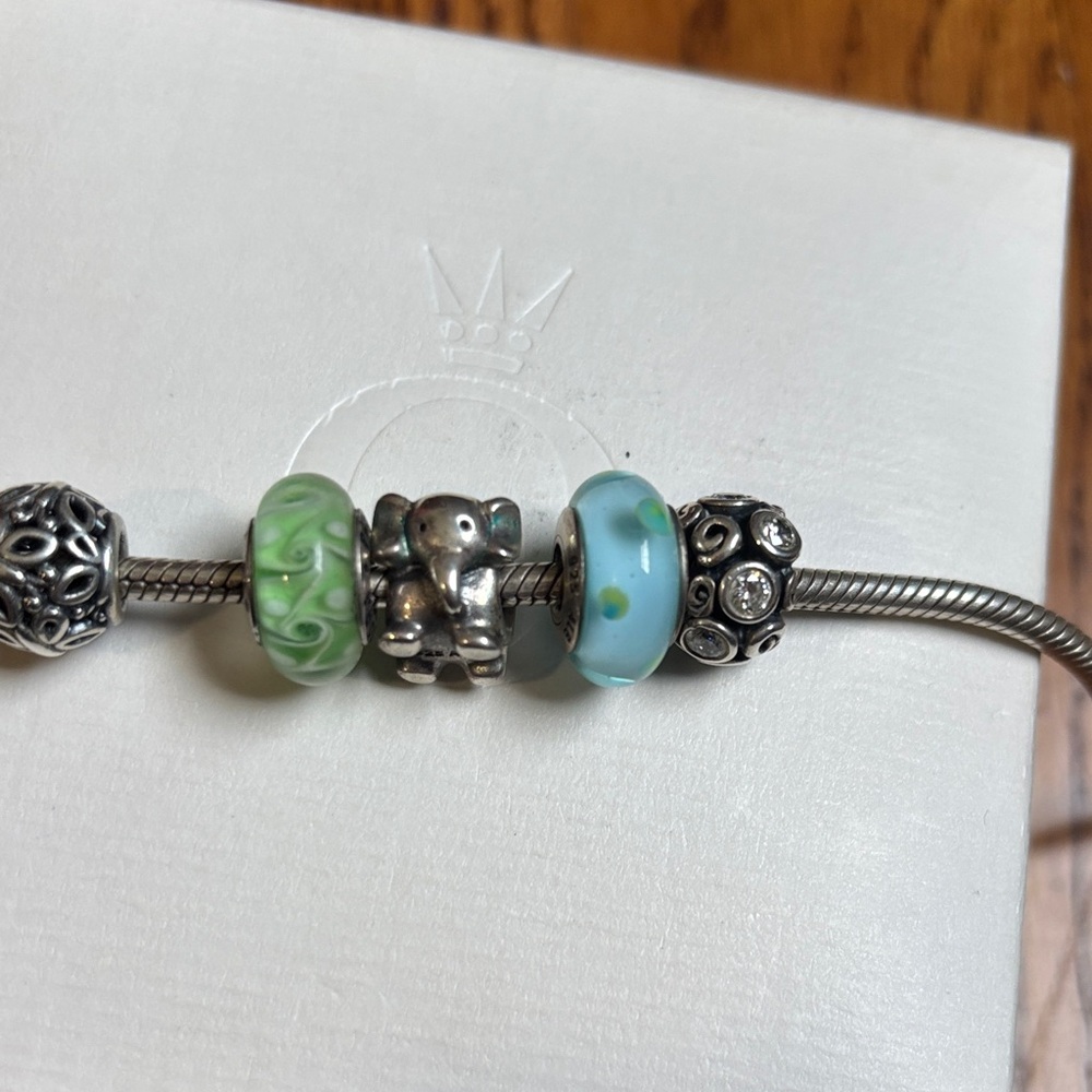 Pandora Silver necklace with 13 Beads length is 15.8 in (40 cm) - Picture 5 of 5